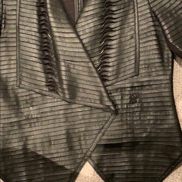 Scoop NYC Leather Jacket/Shirt - Picture 3 of 7